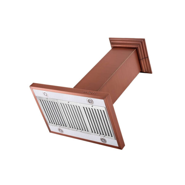 ZLINE 36 in. Designer Series Copper Island Mount Range Hood (8KL3iC-36) - Image 6