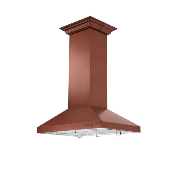 ZLINE 36 in. Designer Series Copper Island Mount Range Hood (8KL3iC-36) - Image 8