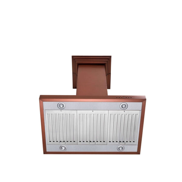 ZLINE 36 in. Designer Series Copper Island Mount Range Hood (8KL3iC-36) - Image 3