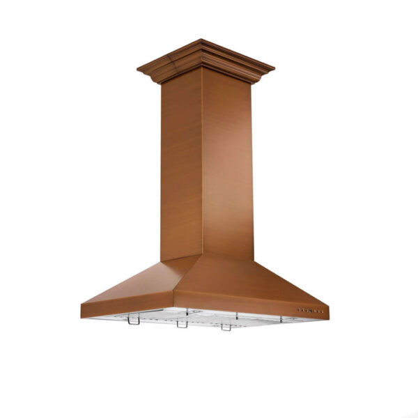 ZLINE 36 in. Designer Series Copper Island Mount Range Hood (8KL3iC-36) - Image 9