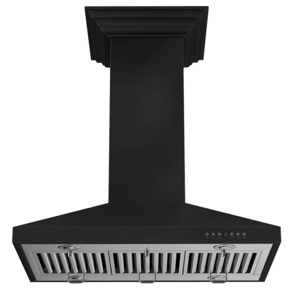 ZLINE 36 in. Designer Series Oil-Rubbed Bronze Island Mount Range Hood (8KL3iB-36) - Image 4