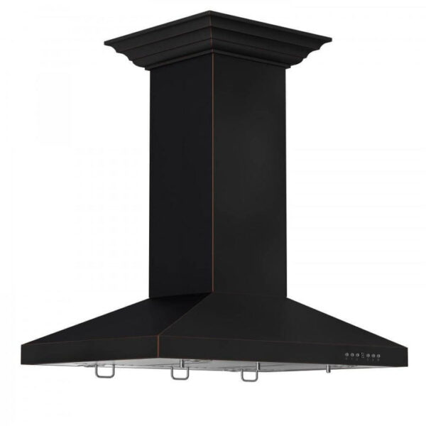 ZLINE 36 in. Designer Series Oil-Rubbed Bronze Island Mount Range Hood (8KL3iB-36) - Image 7
