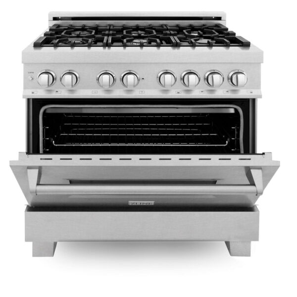 ZLINE 36 in. Professional Dual Fuel Range in Fingerprint Resistant Stainless Steel (RAS-SN-36) - Image 13