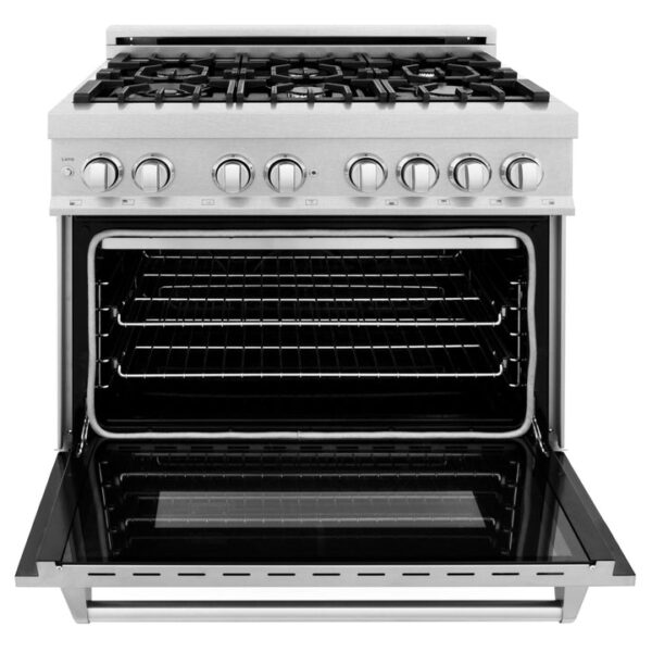ZLINE 36 in. Professional Dual Fuel Range in Fingerprint Resistant Stainless Steel (RAS-SN-36) - Image 14