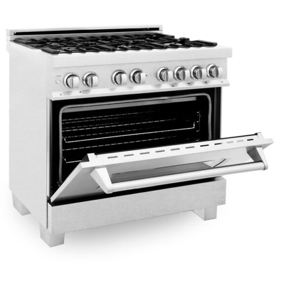 ZLINE 36 in. Professional Dual Fuel Range in Fingerprint Resistant Stainless Steel (RAS-SN-36) - Image 12