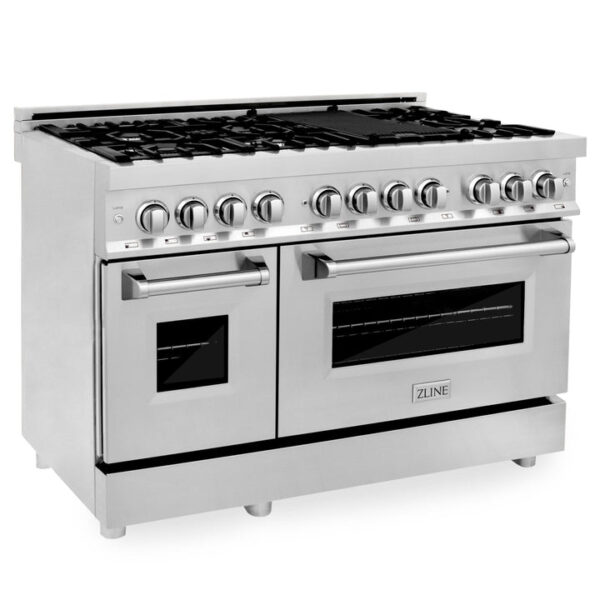 ZLINE 48 in. Professional Dual Fuel Range in Stainless Steel (RA48) - Image 28