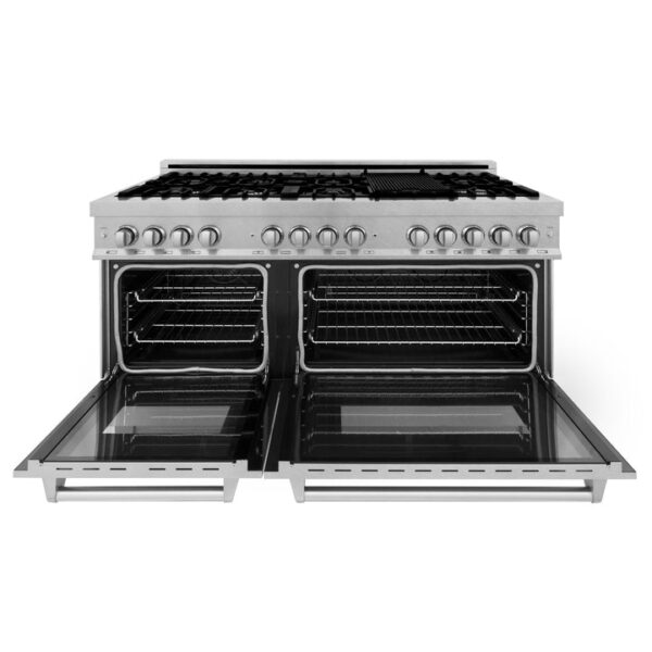 ZLINE 60 in. 7.4 cu. ft. Dual Fuel Range with Gas Stove and Electric Oven in Fingerprint Resistant Stainless Steel (RAS-SN-60) - Image 47