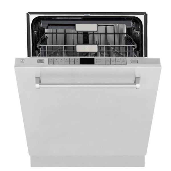 ZLINE 24 in. Panel-Included Monument Series 3rd Rack Top Touch Control Dishwasher with Stainless Steel Door, 45dBa (DWMT-304-24) - Image 9