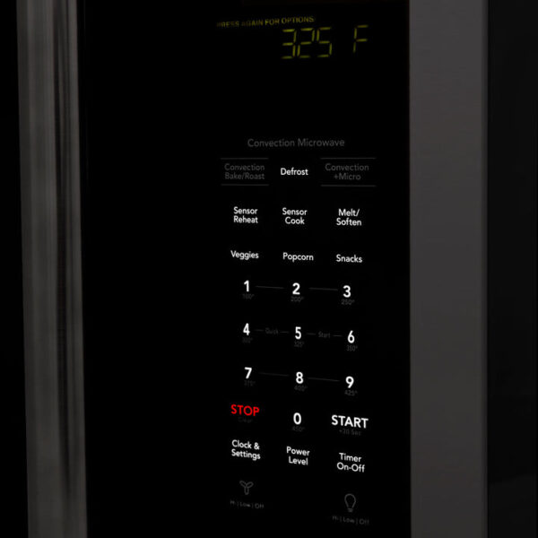 ZLINE 30 in. Recirculating Over the Range Convection Microwave Oven with Traditional Handle and Charcoal Filters in Black Stainless Steel (MWO-OTRCFH-30-BS) - Image 13