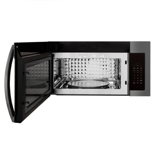 ZLINE 30 in. Recirculating Over the Range Convection Microwave Oven with Traditional Handle and Charcoal Filters in Black Stainless Steel (MWO-OTRCFH-30-BS) - Image 11