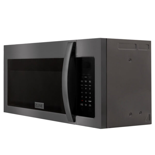 ZLINE Black Stainless Steel Over the Range Convection Microwave Oven with Modern Handle (MWO-OTR-BS) - Image 20