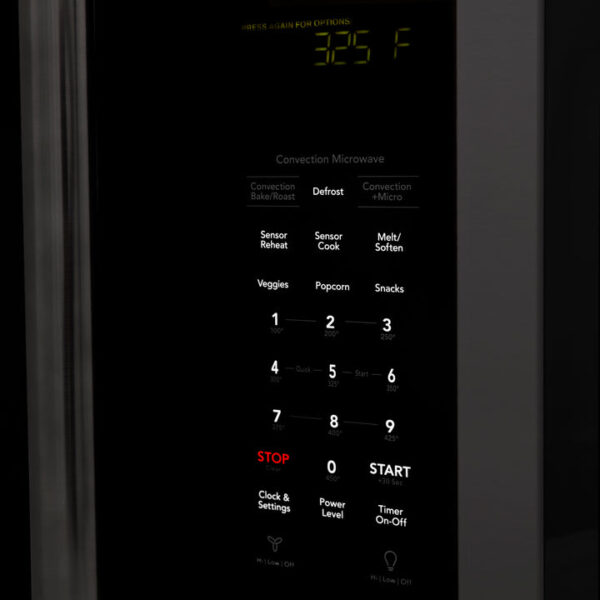 ZLINE 30 in. Black Stainless Steel Over the Range Convection Microwave Oven with Traditional Handle (MWO-OTR-H-BS) - Image 7