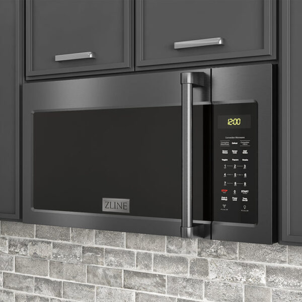 ZLINE 30 in. Black Stainless Steel Over the Range Convection Microwave Oven with Traditional Handle (MWO-OTR-H-BS) - Image 14