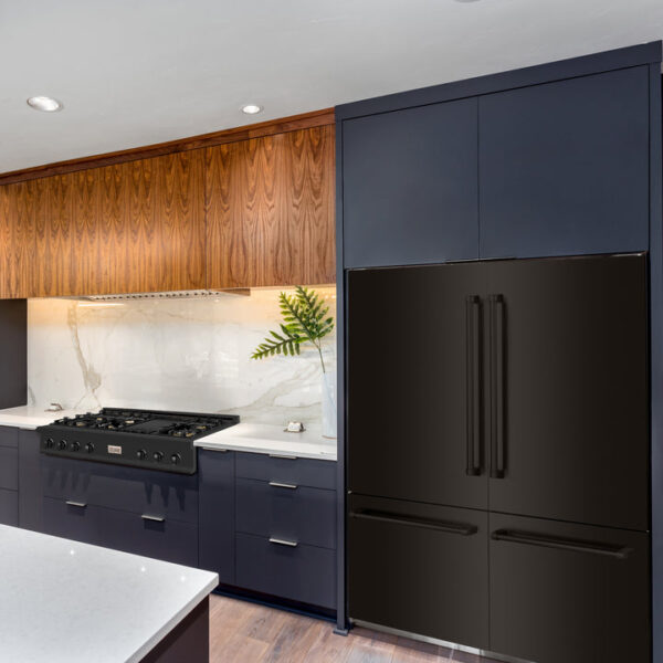 ZLINE 60 in. 32.2 cu. ft. Built-In 4-Door French Door Refrigerator with Internal Water and Ice Dispenser in Black Stainless Steel (RBIV-BS-60) - Image 13