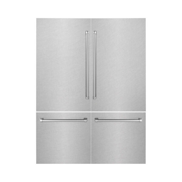Panels & Handles Only- ZLINE 60 in. Refrigerator Panels in Fingerprint Resistant Stainless Steel for a 60 in. Built-in Refrigerator (RPBIV-SN-60)