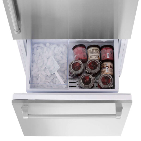 ZLINE 30 in. 16.1 cu. ft. Built-In 2-Door Bottom Freezer Refrigerator with Internal Water and Ice Dispenser in Stainless Steel (RBIV-304-30) - Image 15