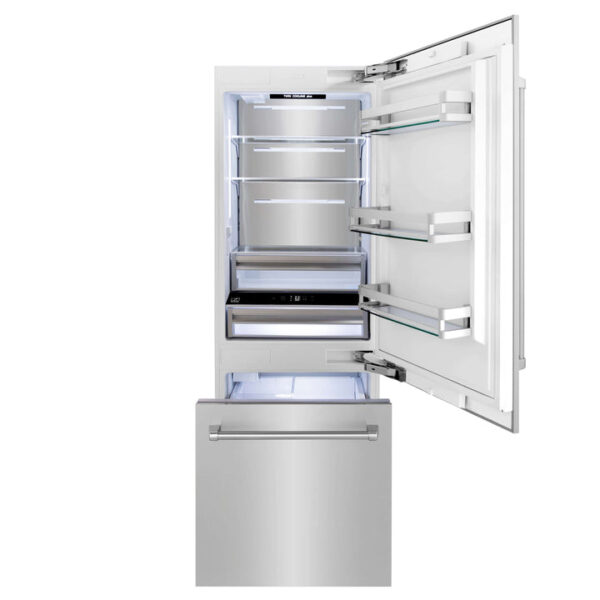 ZLINE 30 in. 16.1 cu. ft. Built-In 2-Door Bottom Freezer Refrigerator with Internal Water and Ice Dispenser in Stainless Steel (RBIV-304-30) - Image 23
