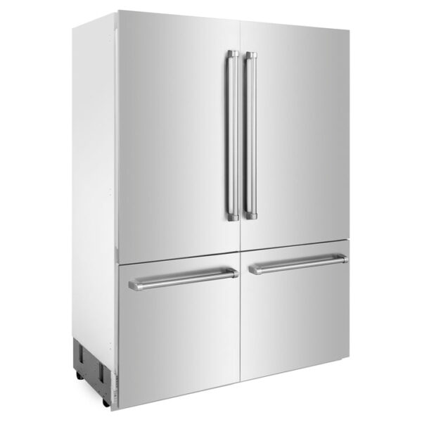 ZLINE 60 in. 32.2 cu. ft. Built-In 4-Door French Door Refrigerator with Internal Water and Ice Dispenser in Stainless Steel (RBIV-304-60) - Image 19