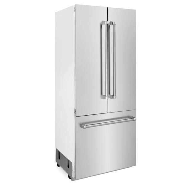 ZLINE 36 in. 19.6 cu. ft. Built-In 3-Door French Door Refrigerator with Internal Water and Ice Dispenser in Stainless Steel (RBIV-304-36) - Image 13