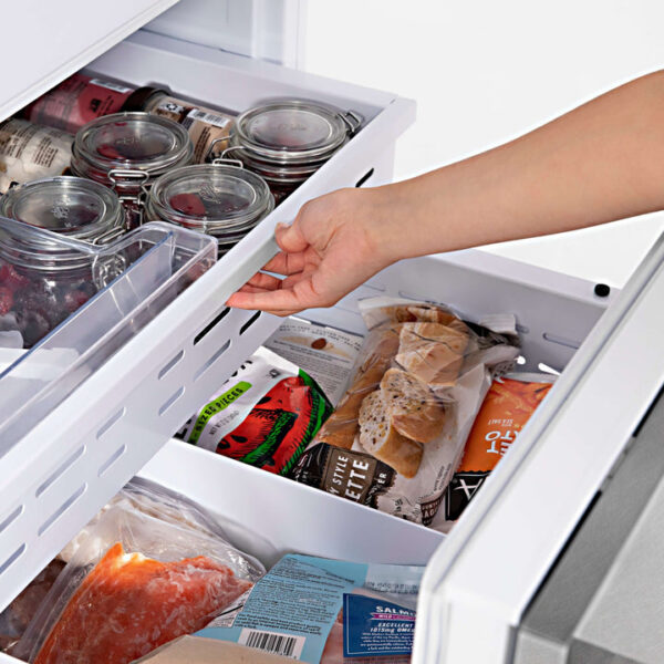 ZLINE 30 in. 16.1 cu. ft. Built-In 2-Door Bottom Freezer Refrigerator with Internal Water and Ice Dispenser in Fingerprint Resistant Stainless Steel (RBIV-SN-30) - Image 8
