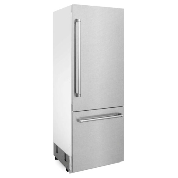 ZLINE 30 in. 16.1 cu. ft. Built-In 2-Door Bottom Freezer Refrigerator with Internal Water and Ice Dispenser in Fingerprint Resistant Stainless Steel (RBIV-SN-30) - Image 6