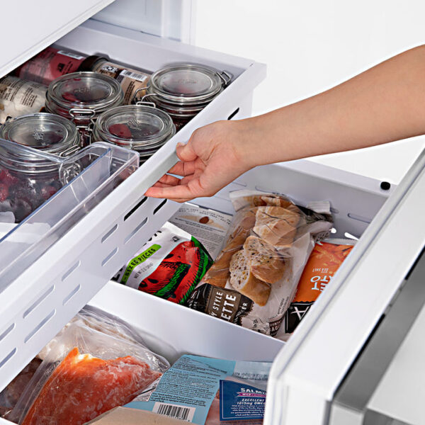 ZLINE 60 in. 32.2 cu. ft. Built-In 4-Door French Door Refrigerator with Internal Water and Ice Dispenser in Fingerprint Resistant Stainless Steel (RBIV-SN-60) - Image 11
