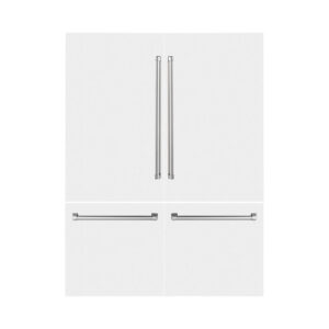 Panels & Handles Only- ZLINE 60 in. Refrigerator Panels in White Matte for a 60 in. Built-in Refrigerator (RPBIV-WM-60)