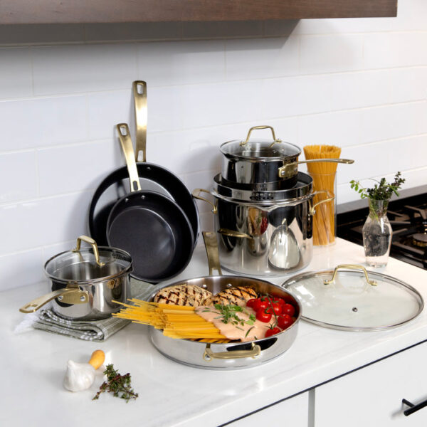 ZLINE 10-Piece Non-Toxic Stainless Steel and Nonstick Ceramic Cookware Set (CWSETL-NS-10) - Image 12