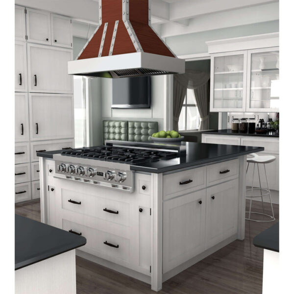 ZLINE 30 in. Designer Series Copper Island Range Hood (655i-CSSSS-30) - Image 4