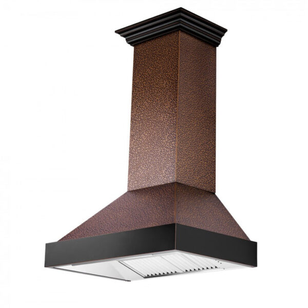 ZLINE Designer Series Wall Mount Range Hood in Copper with Size Options (655-EBXXX) - Image 8