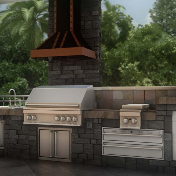 ZLINE 36 in. Designer Series Wall Mount Range Hood in Oil-Rubbed Bronze (655-BCCCC-36) - Image 2
