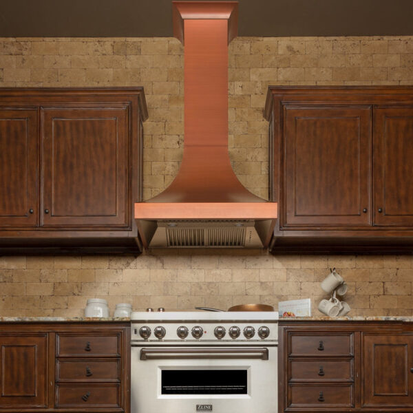 ZLINE Designer Series Copper Finish Wall Range Hood (8632C) - Image 3