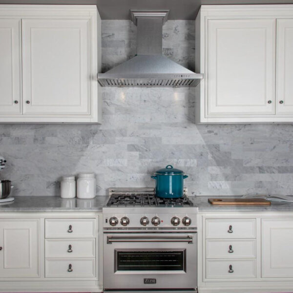 ZLINE Convertible Designer Series Fingerprint Resistant Stainless Steel Wall Mount Range Hood (8KBS) - Image 7