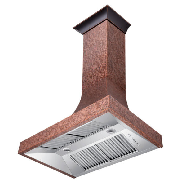 ZLINE Designer Series Hand-Hammered Copper Finish Wall Range Hood (8632H) - Image 8