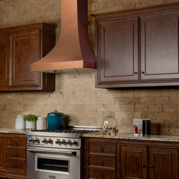 ZLINE Designer Series Hand-Hammered Copper Finish Wall Range Hood (8632H) - Image 12