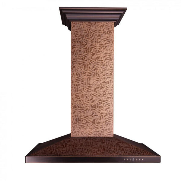 ZLINE Designer Series Hand Hammered Copper Island Mount Range Hood (8GL2Hi) - Image 4
