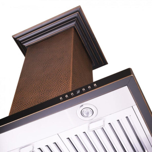 ZLINE Designer Series Hand Hammered Copper Island Mount Range Hood (8GL2Hi) - Image 5