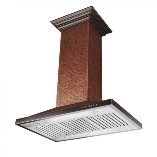 ZLINE Designer Series Hand Hammered Copper Island Mount Range Hood (8GL2Hi) - Image 6