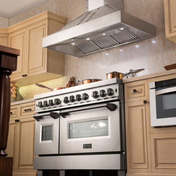 ZLINE Designer Series Ducted Wall Mount Range Hood in Fingerprint Resistant Stainless Steel (655-4SSSS) - Image 14