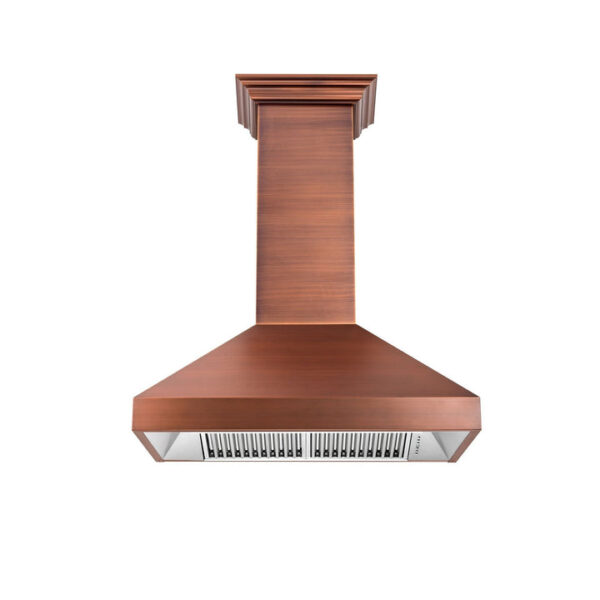 ZLINE Convertible Designer Series Copper Wall Mount Range Hood (8667C) - Image 8