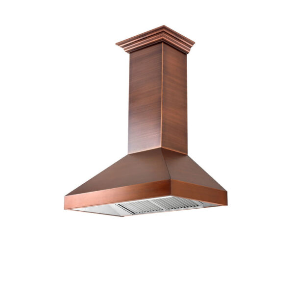 ZLINE Convertible Designer Series Copper Wall Mount Range Hood (8667C) - Image 2
