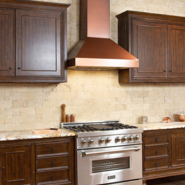 ZLINE Convertible Designer Series Copper Wall Mount Range Hood (8667C) - Image 5
