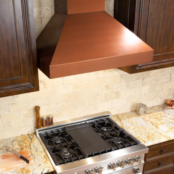 ZLINE Convertible Designer Series Copper Wall Mount Range Hood (8667C) - Image 11