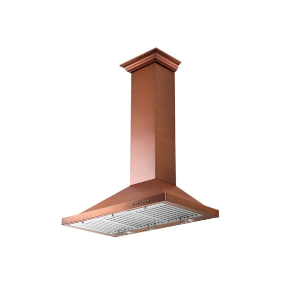 ZLINE Designer Series 7-Layer Copper Wall Mount Range Hood (8KBC) - Image 8