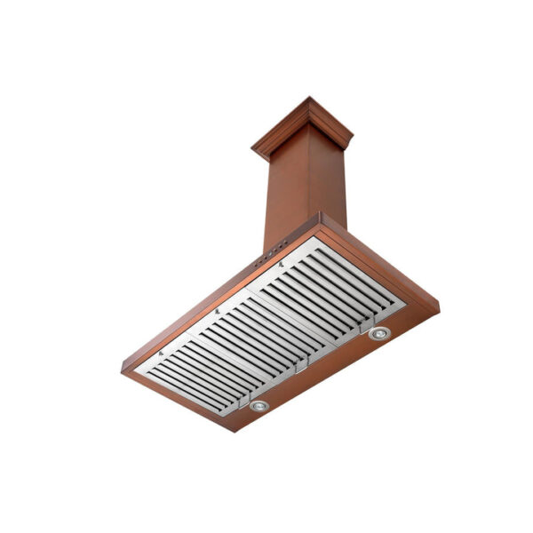ZLINE Designer Series 7-Layer Copper Wall Mount Range Hood (8KBC) - Image 7