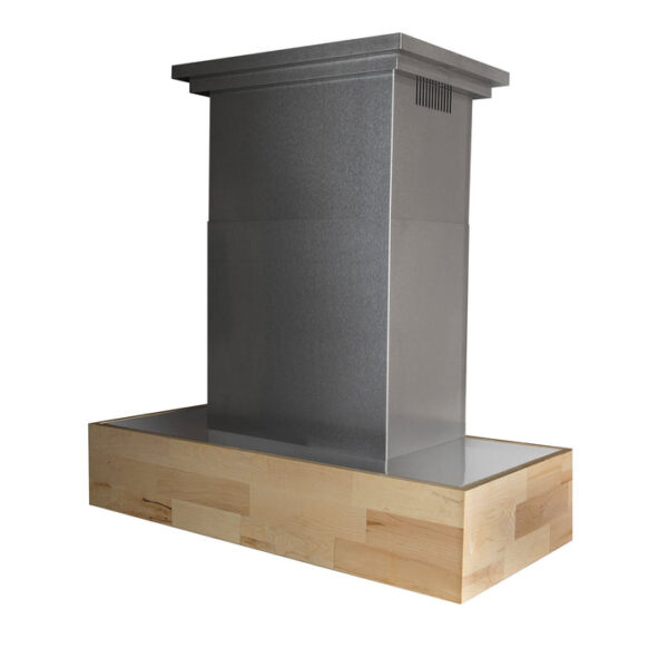 ZLINE Designer Series Wooden Island Mount Range Hood in Butcher Block (681iM) - Image 3
