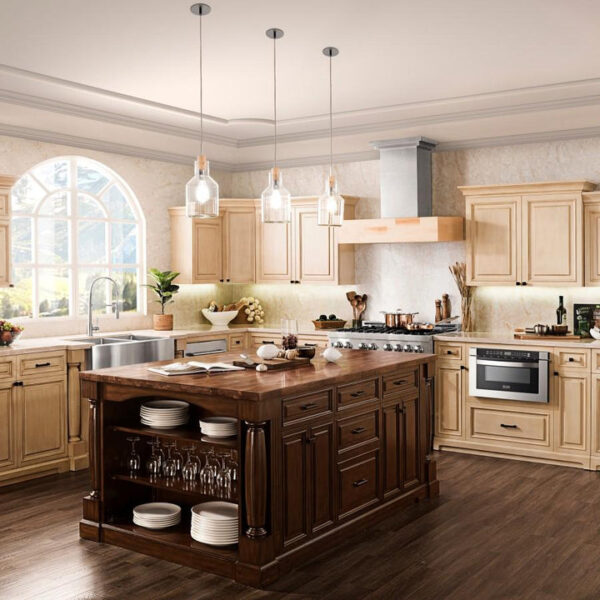 ZLINE Designer Series Wooden Wall Mount Range Hood in Butcher Block (681M) - Image 3