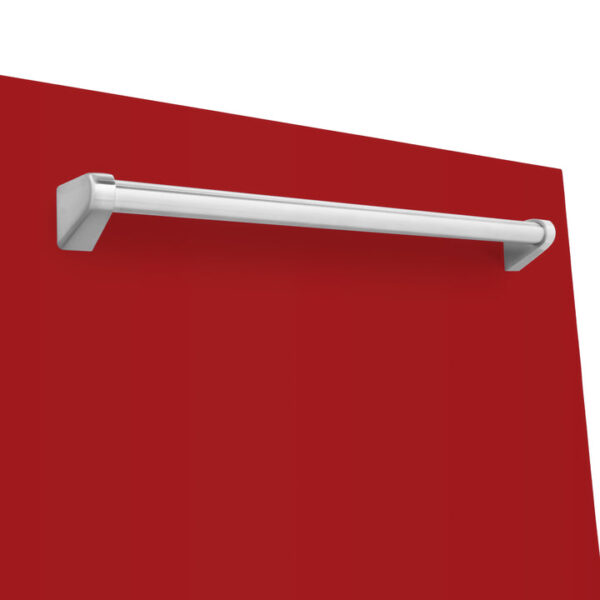 ZLINE 24 in. Panel-Included Monument Series 3rd Rack Top Touch Control Dishwasher with Red Gloss Door, 45dBa (DWMT-RG-24) - Image 8