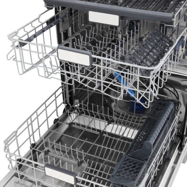 ZLINE 24 in. Panel-Included Monument Series 3rd Rack Top Touch Control Dishwasher with Red Gloss Door, 45dBa (DWMT-RG-24) - Image 3