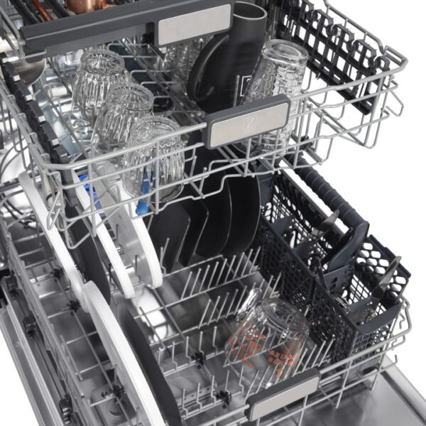 ZLINE 24 in. Panel-Included Monument Series 3rd Rack Top Touch Control Dishwasher with Stainless Steel Door, 45dBa (DWMT-304-24) - Image 7